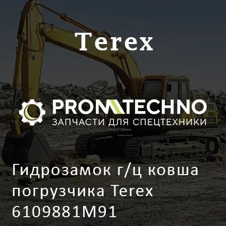 Гидрозамок г/ц ковша погрузчика Terex 6109881M91