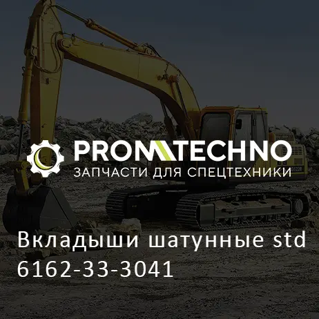 Вкладыши шатунные std 6162-33-3041