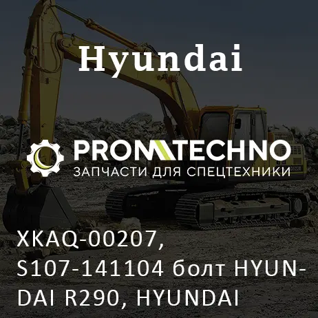 XKAQ-00207, S107-141104 болт HYUNDAI R290, HYUNDAI